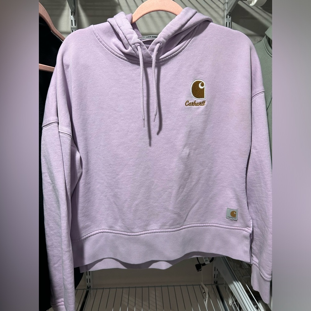 VIOLET HAZE CARHARTT TENCEL™ FIBER SERIES GRAPHIC HOODED SWEATSHIRT